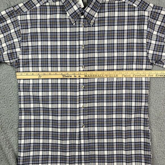 Loafers Reed & James Long Sleeve Button Down Cotton Plaid Shirt Mens Large New - Picture 6 of 7